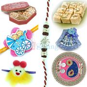 Rakhi Pooja Thali Hamper for Brother and Kids