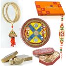 Beautiful Gift Hamper for Rakhi with Rakhi Bangle for Brother