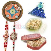 Amazing Triangle Handmade Chocolate Hamper for Rakhi