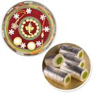Fresh Kaju Roll Sweets and Designer Ganesha Rakhi Thali Hamper