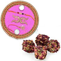 Kaju Rose Laddu and Fancy Rakhi Thali Hamper