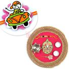 Pink Theme Designer Rakhi Thali and Kids Rakhi Hamper