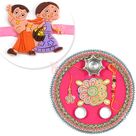Chhota Bheem Chhutki Kids Rakhi and Pink Theme Rakhi Thali Hamper
