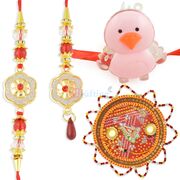 Mauli Chunari Rakhi Thali with Pair and Kids Toy Rakhi