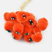 Traditional Smooth Orange Ram Rakhi Set of 20