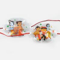 Twin Kids Rakhi Set of Chhota Bheem and Kanha