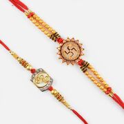 Lovely Bro and Swastik Rakhi Set of 2