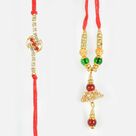 Simple and Beautiful Bhaiya-Bhabhi Rakhi Set