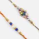 Beautiful Fancy Designer Rakhi Set of 2