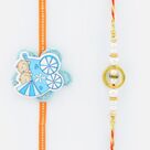 Liner Pearl Rakhi for Brother with Once Single Kid Rakhi