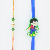Vir Rakhi for Kid With Brother Rakhi Set of 2 Rakhis