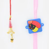 Candy Crush Kid Rakhi with Stylish Lumba Ladies Rakhi