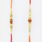 Rakhi Set of 2 Rudraksh Rakhi for Brother
