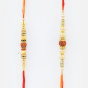 Rakhi Set of 2 Rudraksh Rakhi for Brother