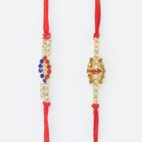 Simple and Elegant Rakhi Set of 2 Brothers