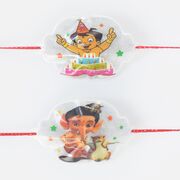 Ganesh and Chhota Bheem Characte Rakhi Set of 2 for Kids