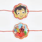 Floral Shaped Motu Patlu and Bheem Rakhi for Kids