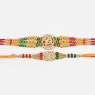 Rakhi for Brother Stunning Looking Beaded and Jewel Sikh Rakhis 