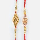 Antique Shaded Design Flowerish and Pearl Beaded New Rakhis for Brother