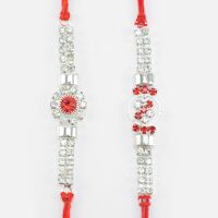 Beautiful Looking Hand Made Rakhi with Shining Jewel Crafted Special Rakhis for Brothers
