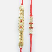 Awesome Set of Two Amazing Jewel or Diamond Magnificent Rakhis