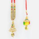 Diamonds Dotted and Soft Cotton Stylish Mauli Lumba Rakhi Set