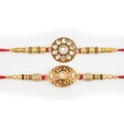 Flower Shape Meenakari Work Awesome Rakhis