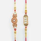 Round and Unique Pattern Stylish Rakhis Set of 2