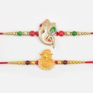 Auspicious Ganesha Special Amazing Stunning Looking Rakhis Set of 2