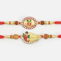 Different Shades of Shri Ganesha Divine Rakhis for 2 Brothers