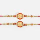 2 Rakhis Set of Small Amazing Looking Divine Ganesha