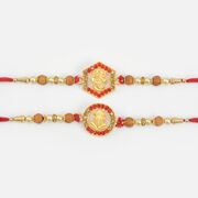 2 Rakhis Set of Small Amazing Looking Divine Ganesha