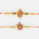 Set of 2 Small and Amazing Luck Tortoise Rakhis Set 
