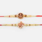 Divine Ganesha Special Stylish Modern Pattern Rakhi Set of 2