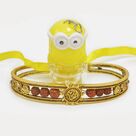 Minions Cartoon Kid Rakhi with Bro Bracelet Rudraksha Rakhi Set of 2