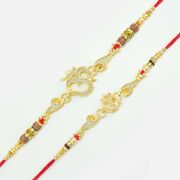 Charming Om Rakhi Set of 2