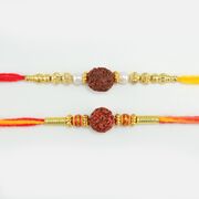 Godly Rudraksha Rakhi Set of 2