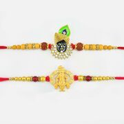 Auspicious Lord Krishna Rakhi Set of 2