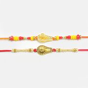 Sparkling Shivling Designer Rakhi with Pearls Shivling Rakhi