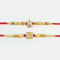 Charming Tortoise Rakhi with Pearls And Diamonds