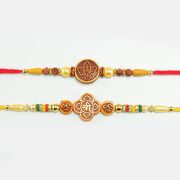 Optimistic Ganesha Rakhi with Shree Rakhi Set of 2