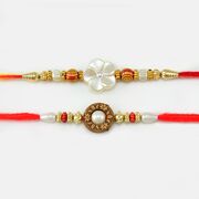 Fine Fresh flower Designer Rakhi In Mauli Dori