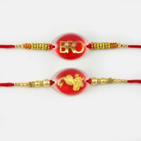 Pearl Designer Bro And Peacock Rakhi
