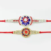 Round designed Shower of Jewel Rakhi