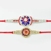 Round designed Shower of Jewel Rakhi