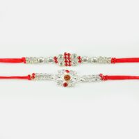 Central Rudraksh Based Diamond Rakhi
