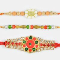 Traditional Rakhi Combo of 3
