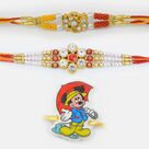 Exquisite Rakhi Set for Family of 3
