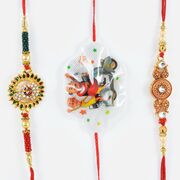 Diamond Kanhaiya Rakhis with Kids Rakhi
