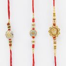 Incredible Trio of Om Rakhis for Brother Rakhi set of 3